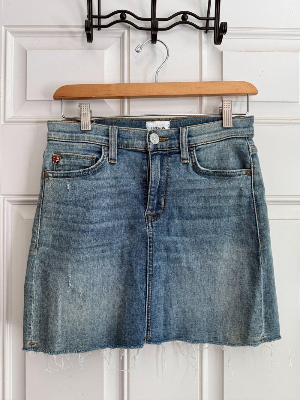 Hudson Jeans Light Blue Denim Mini Skirt